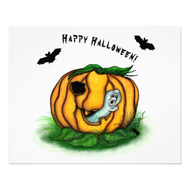 Foto El fantasma de Halloween , Bat , Ghost y Spider (Frente)