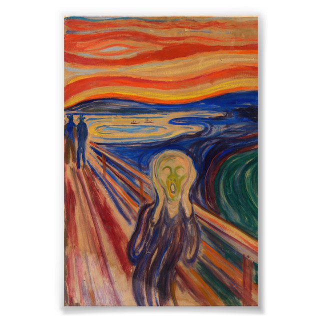 Foto El grito de Edvard Munch (Frente)