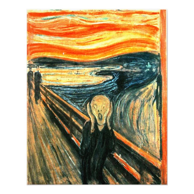 Foto El grito de Edvard Munch (Frente)