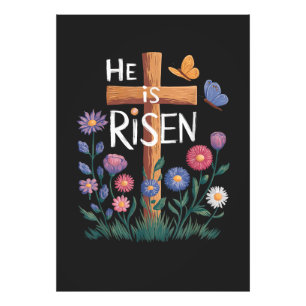 Foto Él ha resucitado Jesús Floral Cristiano Pascua