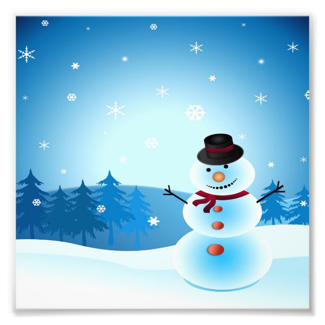 FOTO EL HOMBRE DE HIELO DICE: FELIZ NAVIDAD (Frente)