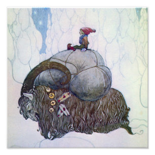 Foto “El Julbock” Cabra de Navidad por John Bauer