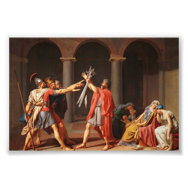 Foto El juramento del Horatii de Jacques-Louis David (Frente)