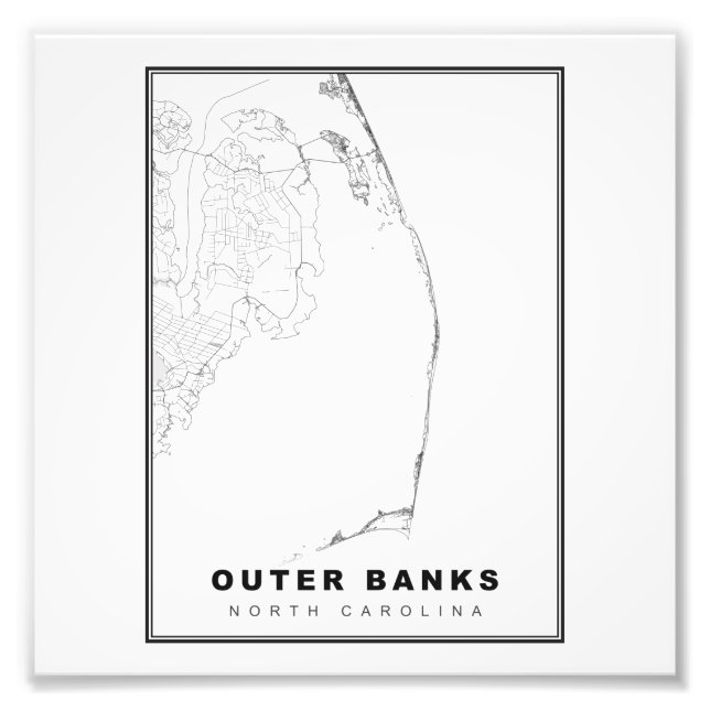 Foto El mapa de Outer Banks (Frente)