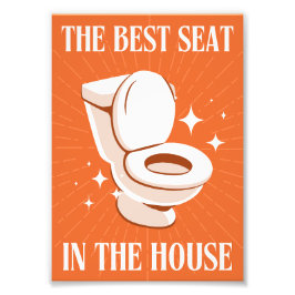 Foto El mejor asiento de la casa - Funny Pared de baño