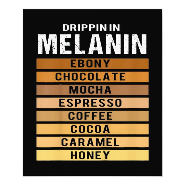 Foto El Mes de la Historia Negra Drippin Melanin (Frente)