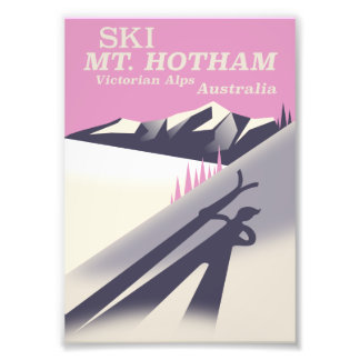 Foto El monte Hotham, poster de esquí de los Alpes Vict