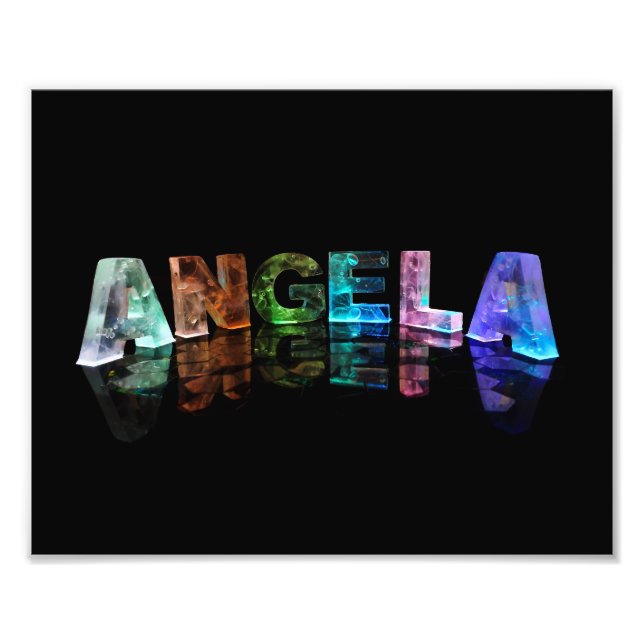 Foto El nombre Angela en las luces (Frente)