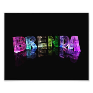 Foto El nombre Brenda en luces 3D