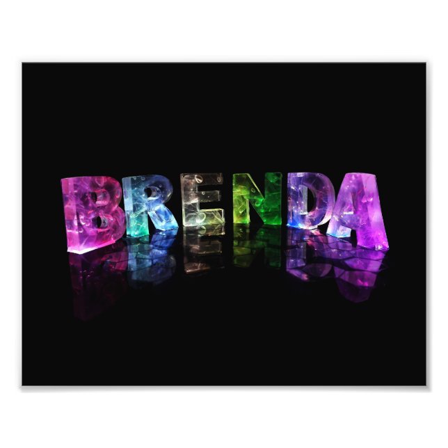 Foto El nombre Brenda en luces 3D (Frente)