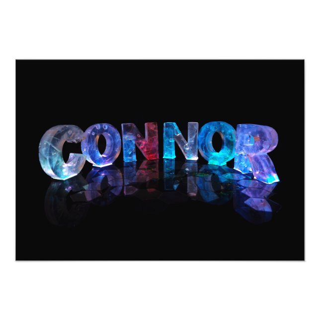Foto El nombre Connor en las luces 3D (Frente)