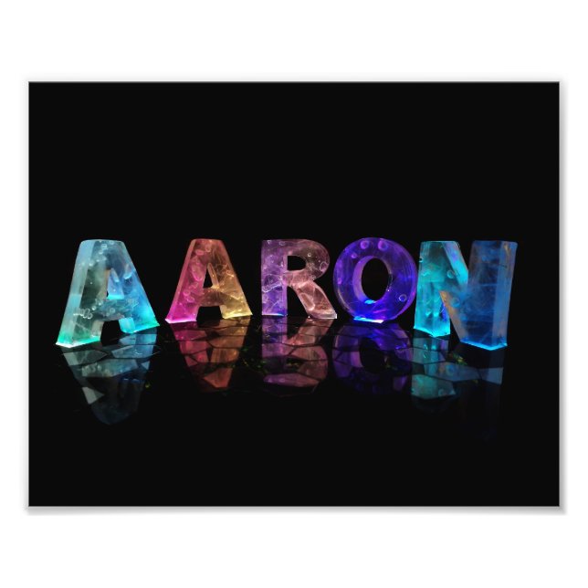 Foto El nombre de Aaron en las luces (Frente)
