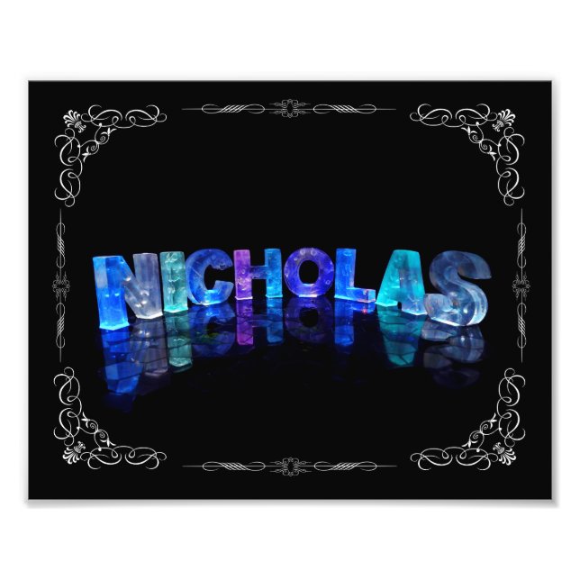 Foto El nombre Nicholas - Nombre en las luces (Fotograf (Frente)