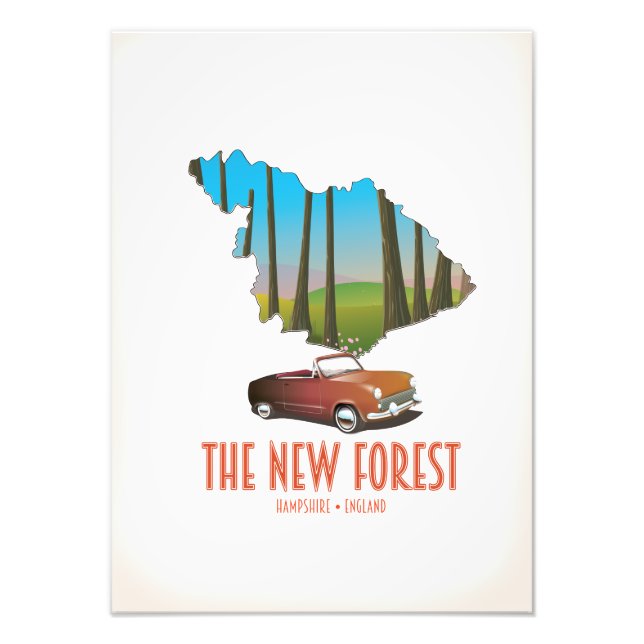 Foto El nuevo mapa de Hampshire England (Frente)