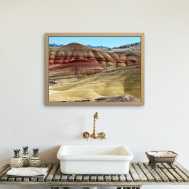 Foto El paisaje de las colinas pintadas