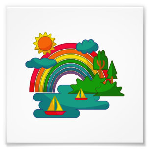 Foto El paisaje de los viajes en barco bajo las nubes d