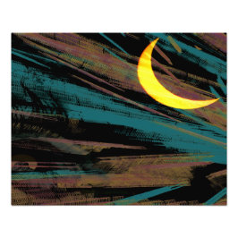 Foto El paisaje lunar del cielo nocturno