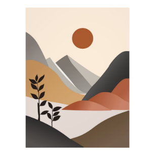 Foto El paisaje natural boho moderno