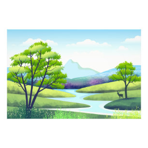 Foto El paisaje natural con río