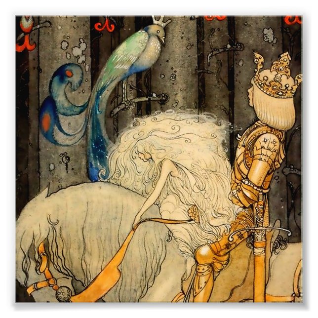 Foto “El pájaro azul” de John Bauer (Frente)