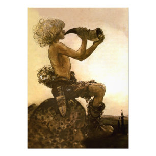 Foto “El pequeño pastor”acuarela de John Bauer