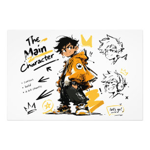 Foto El Personaje Principal Anime Estilo Arte Cool