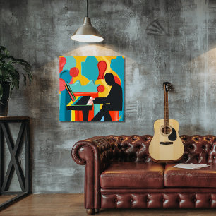 Foto El Pianista - Pintura al óleo original