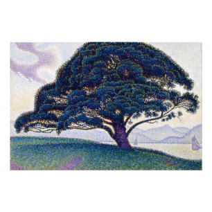 Foto El pino Bonaventure, pintura al óleo, Paul Signac