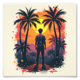 Foto El pintor se sorprendió con su pintura