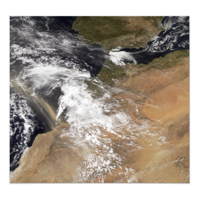 Foto El polvo se desploma frente a la costa marroquí (Frente)