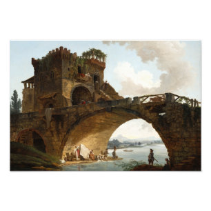 Foto El Ponte Salario, 1775 por Hubert Robert