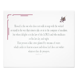 Foto El PSALM 1, no camina al paso con los malvados