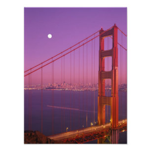 Foto El puente Golden Gate poco después de la puesta de