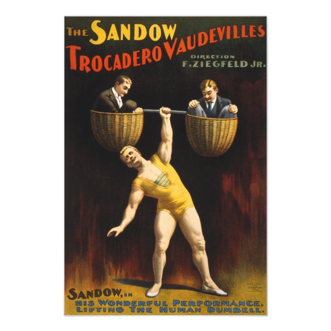 Foto El Sandow Eugen Sandow levantador de pesas de vode (Frente)