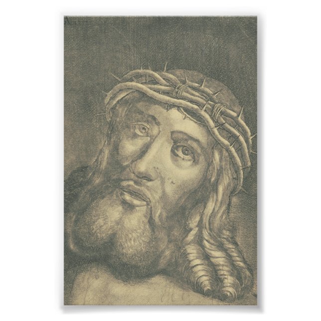 Foto El Santo Rostro De Jesús Arte Monocromático (Frente)