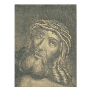 Foto El Santo Rostro De Jesús Arte Monocromático