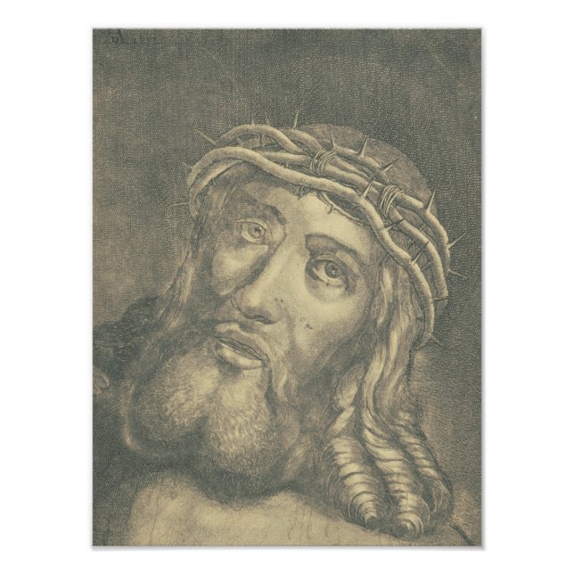 Foto El Santo Rostro De Jesús Arte Monocromático (Frente)