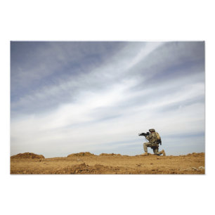 Foto El sargento proporciona seguridad