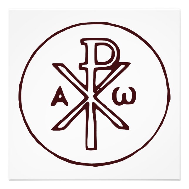 Foto El símbolo Chi-Rho Christogram (Frente)