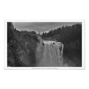 Foto "El Snoqualmie baja" blanco y negro