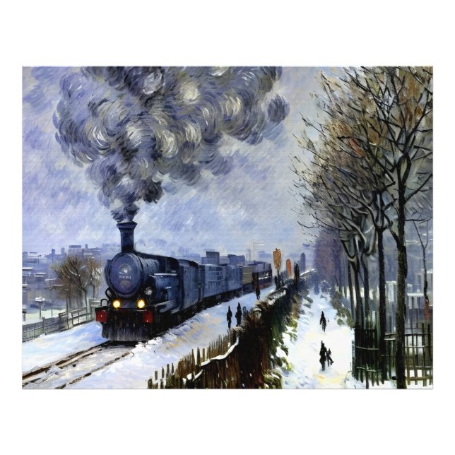 Foto El tren en la nieve (Frente)
