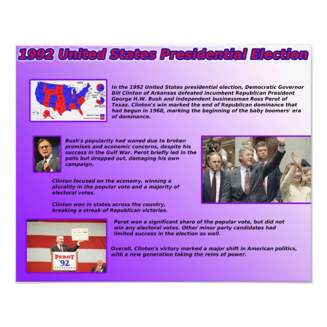 Foto Elecciones presidenciales de Estados Unidos en 199 (Frente)