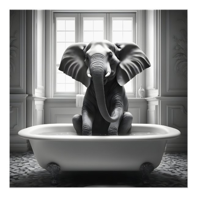 Foto Elefante en el baño (Frente)