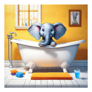 Foto Elefante en el baño