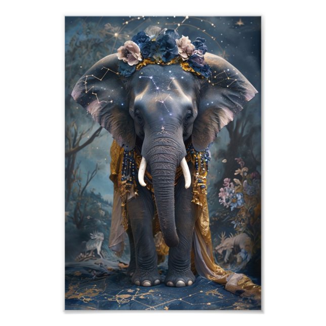 Foto Elefante floreciente (Frente)
