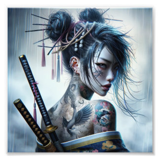 Foto Elegancia de guerrero-un baile de sombra y oro