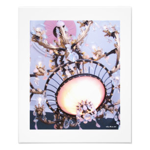 Foto Elegante Antebellum Chandelier Print