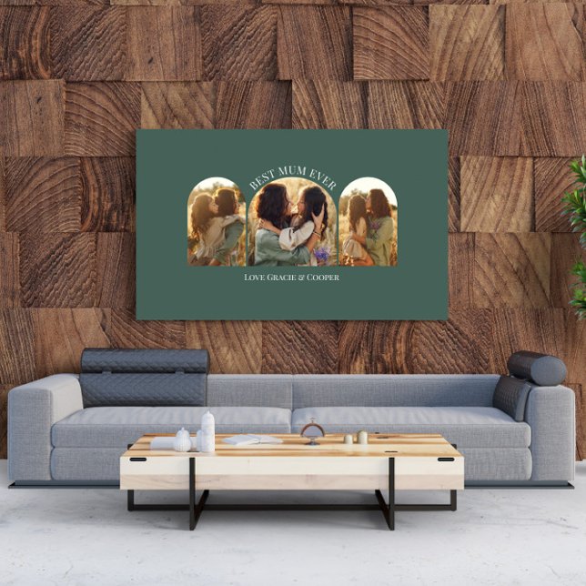 Foto Elegante arco verde multifoto mejor mamá (Subido por el creador)