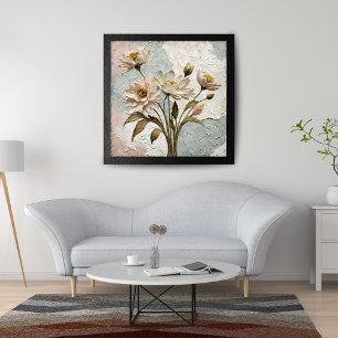 Foto Elegante arte floral Grabado en relieve