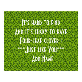 Foto Elegante Floral de trébol de cuatro hojas